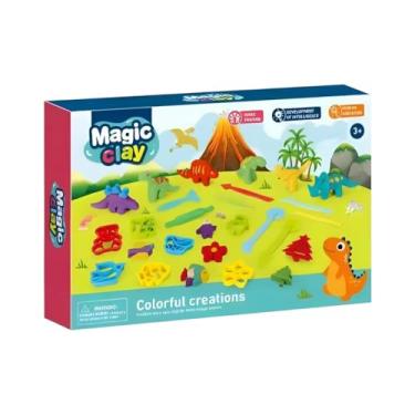 Imagem de Massinha de Modelar Infantil Dinossauro, Conjunto com Acessórios, Brincadeira Criativa para Crianças Acima de 3 Anos