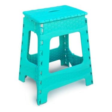 Imagem de Banqueta Dobrável Resistente 100kg Grande e Pequena | Banco Portátil para Camping, Pesca, Praia e Piquenique(GRANDE VERDE)