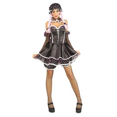 Imagem de Secret Wishes Fantasia feminina adulta de boneca Sassy Rag, Multicor, M