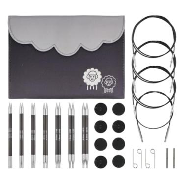 Imagem de Kit de Agulhas Circulares Intercambiáveis para Tricô - Karbonz Deluxe - 41631 - Knitpro