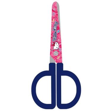 Imagem de Tesoura escolar com pontas arredondadas e capa protetora Hello Kitty S