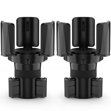 Imagem de DYLEN Expansor de copo de carro, adaptador expansor de suporte de copo para carro com braços e base ajustáveis, serve para Yeti, HydroFlask, Stanley, outras garrafas de 396 a 1,8 g (pacote com 2)