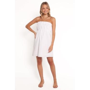 Imagem de Petal & Pup Minivestido feminino Stratton-branco, Branco, PP