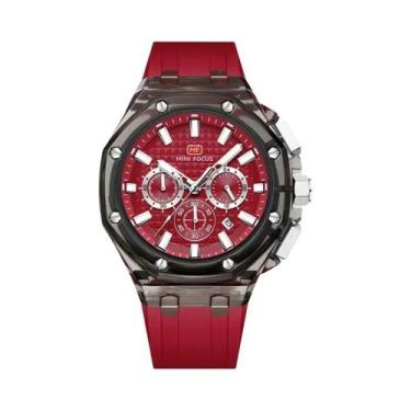 Imagem de Relógio Esportivo Masculino Com Pulseira De Silicone Laranja MINI FOCU