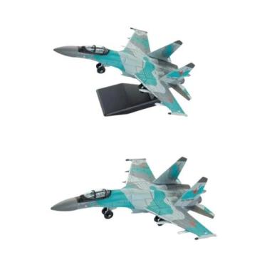 Imagem de Brinquedo De Blocos De Montar Militar Modelo F14 Tomcat J35 Stealth Su