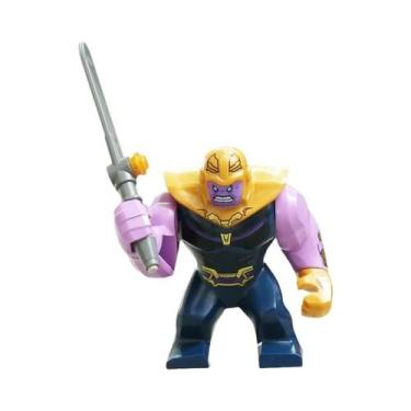 Imagem de Figuras De Animais Super-Heróis Da Marvel Blocos De Montar Thanos Hulk