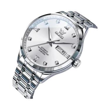 Imagem de Relógio Mecânico Automático De Luxo Masculino OLEVS 9946 Com Exibição 