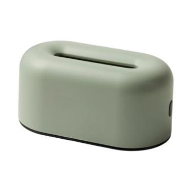 Imagem de Ｂｅｓｇａ Organizador de lenços de papel retangular decorativo, dispensador de lenços para sala de estar, banheiro, hotel, escritório, Verde