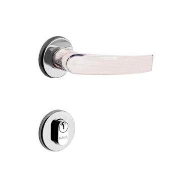 Imagem de Fechadura Externa 55mm Mz950 Cromado Acetinado - Papaiz, Cromado Aceti