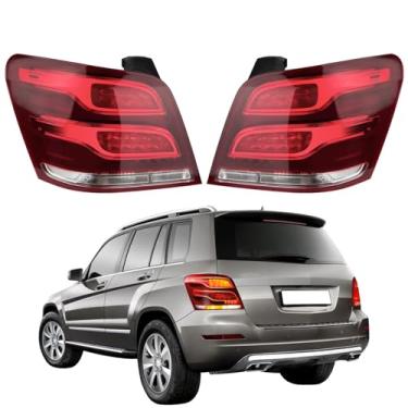 Imagem de Pinkomoto Par de luzes traseiras de LED X204 adequado para Mercedes Benz GLK250 GLK300 GLK350 2013 2014 2015, lanterna traseira traseira esquerda direita, conjunto de lanterna traseira lateral do