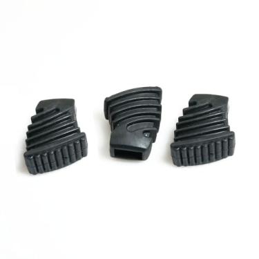 Imagem de WELWIK 3 peças de pés pretos de borracha compatíveis com suporte de prato de bateria para instrumento de percussão adequado para suporte único grande ou suporte duplo leve