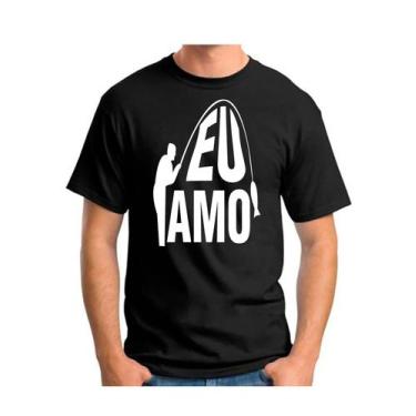 Imagem de Camiseta camisa masculina eu amo pesca pescaria pescador peixe - Dogs,