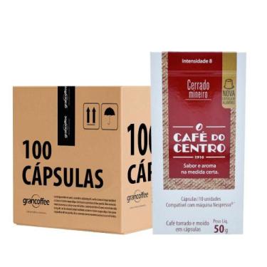 Imagem de Kit Cápsulas Cerrado Mineiro 100 Unidades  Café do Centro