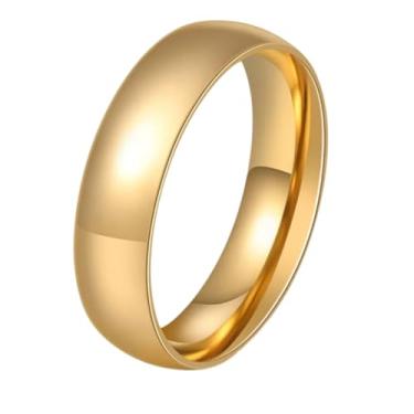 Imagem de Aliança Ouro 24k Revestida 6mm Grossa Avulsa (18/19)