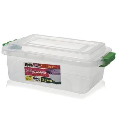 Imagem de Caixa Organizadora Transparente Multi-uso Com Trava 2,5 L - ErcaPlast