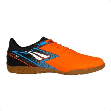 Imagem de Chuteira Indoor Masculina Penalty Lider-Y-4 Laranja, Lj, Bc, Az, 42