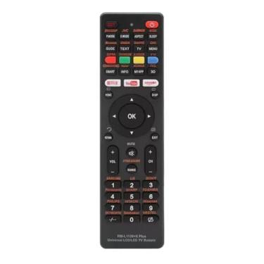 Imagem de Controle remoto universal de TV, compatível com várias marcas, controle remoto de TV para LG, Samsung, Sharp, Sony, Panasonic, Sanyo, Hitachi, Philips, Hisense, Telefunken, Vestel, etc.