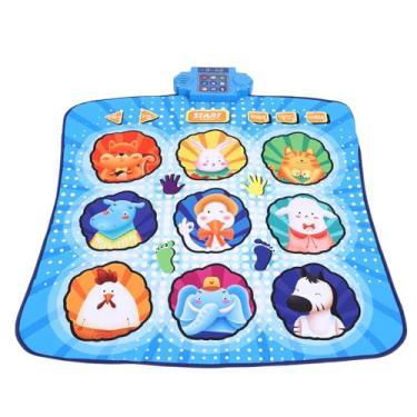 Imagem de SUNGOOYUE Tapete de Dança, Tapete de Música Eletrônica Com 80 Sons, Dobrável Antiderrapante para Crianças e Adultos, Presente para Meninas de 3 a 12 Anos, Brinquedos de Aniversário, (blue)