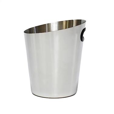 Imagem de Recipiente de gelo de aço inoxidável balde de gelo Cooler Whisky Wine Bar Acessórios Champagne Bucket Cooler adequado para coquetel, garrafa de vinho, restaurante, bar, festa, vinho, cerveja