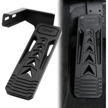 Imagem de HOZHEM Almofada de descanso de pé Dead Pedal para Jeep Wrangler JK JL JLU Gladiator JT 2007-2025, liga de alumínio, engrossado para o painel de apoio do lado esquerdo do motorista (para 2007-2025)
