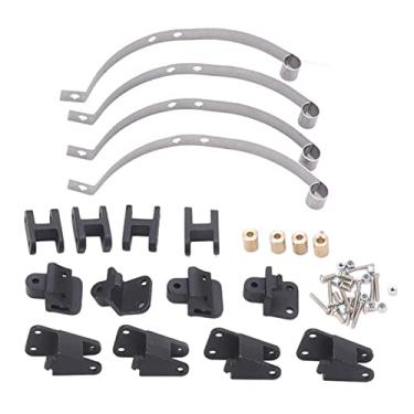 Imagem de Luvas de suspensão RC, liga de zinco, metal, placa de aço, redução de choque, leve, acessório de amortecedor RC para carro de controle remoto P06, 16 acessórios