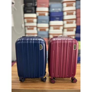 Imagem de Kit Duas Malas de Bordo 10kg Lisboa - ultra leve, Azul escuro, Vinho