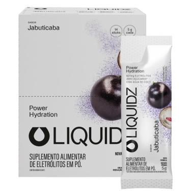 Imagem de LIQUIDZ® - Eletrólitos Zero Açúcares - Sabor Jabuticaba - Kit 1 Caixa - 14 sachês-Unissex