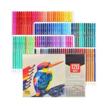 Imagem de Conjunto De Lápis De Cor Profissionais Não Tóxicos Com 180 Cores Para 