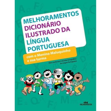 Imagem de Melhoramentos dicionário ilustrado da língua portuguesa com o Menino Maluquinho e sua turma