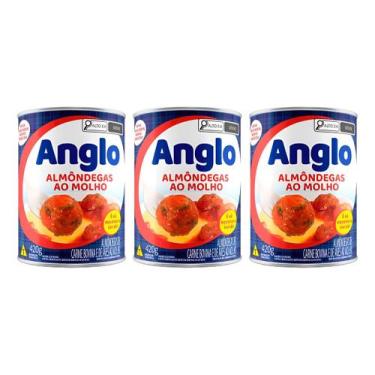Imagem de Kit C/3 Almôndegas Ao Molho Anglo 420g - NoBrand