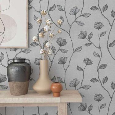 Imagem de Papel De Parede Up To Date Floral Branco 34802