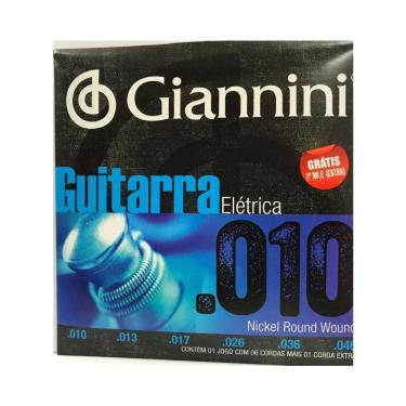 Imagem de Encordamento Giannini Guitarra Geegst.10 Com 10 0.010