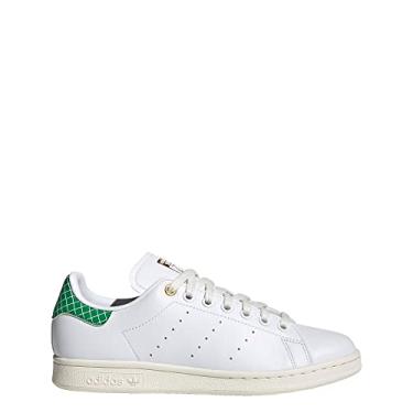 Imagem de adidas Originals Tênis feminino Stan Smith, Future Branco/Verde/Legend Ink, 6.5