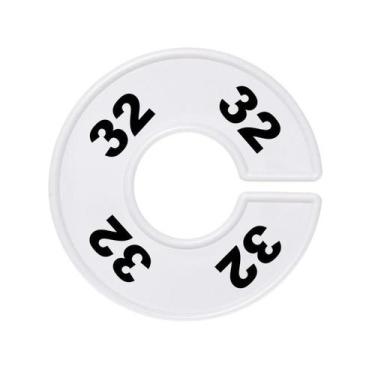 Imagem de Separador de Cabide, Branco , Impressão Numérica Num.:32 - Central