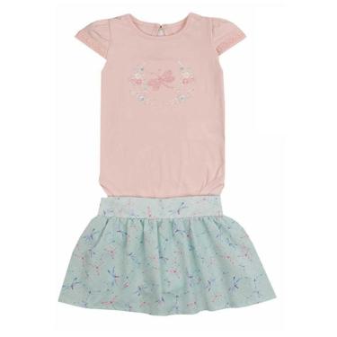 Imagem de Conjunto Body Conforto Saia Shorts Bebê Menina Paraíso-Feminino