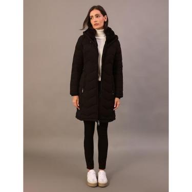 Imagem de Jaqueta Feminina Alongada em Matelassê Calvin Klein Jeans - Preto-Feminino