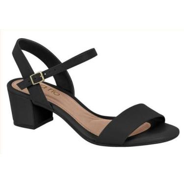 Imagem de Sandália Feminina Beira Rio Salto Bloco Grosso Baixo Casual Conforto, 