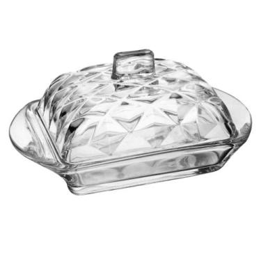 Imagem de Manteigueira Lyor Diamond 10,5cm x 10cm x 17cm Cristal