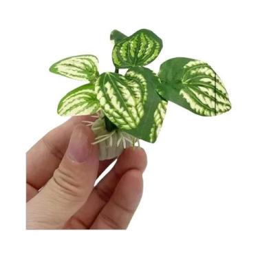 Imagem de Decoração De Aquário Pequeno: Plantas Artificiais Subaquáticas Para Fu