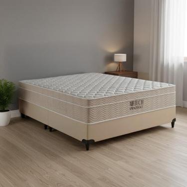 Imagem de Cama box e Colchão Airtech Molas Ensacadas – Queen(158x188) - Ortobom