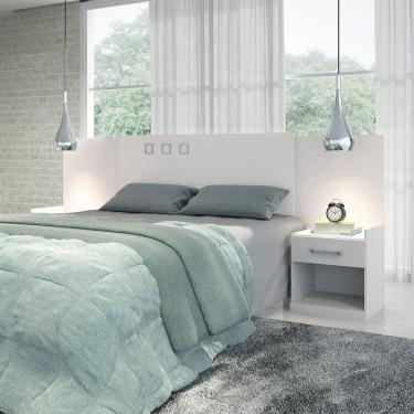 Imagem de Cabeceira Casal Havana Plus com Mesa de Cabeceira Santos Andirá