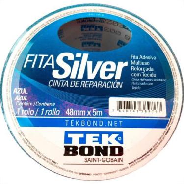 Imagem de Fita Silver Tape Tekbond 48Mm X 5M Azul, Azul