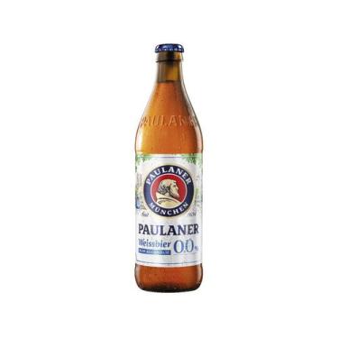 Imagem de Cerveja Alemã Paulaner Weissbier 0,0% Zero Álcool Garrafa 500ml