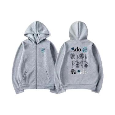 Imagem de Hoodies Com Zíper Harajuku Y2K Para Homens E Mulheres, Estampados Com 
