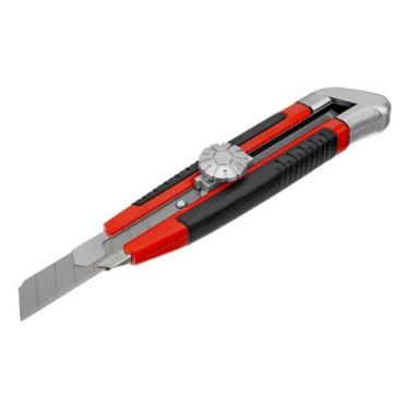 Imagem de Estilete lamina retratil 18mm ponta de metal 1pc mtx
