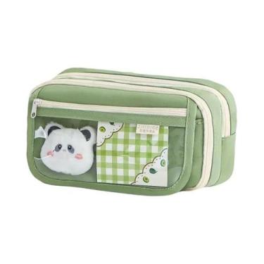 Imagem de Estojo De Lápis De Grande Capacidade Com 9 Camadas, Compartimento Tran