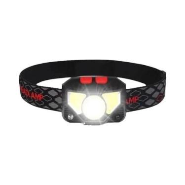 Imagem de Lanterna De Cabeça LED Recarregável Com Sensor, Potente, Com Bateria E