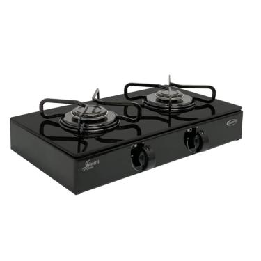 Imagem de Fogão Gás portatil Sobrepor Mesa de vidro 2 bocas - Clarice