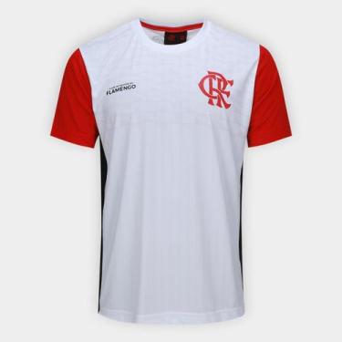 Imagem de Camiseta Flamengo Masculina - Braziline, Branco, Preto, G