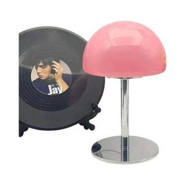 Imagem de Luminária De Mesa LED Pequena Com Sombrinha De Vidro Para Quarto, Cabe